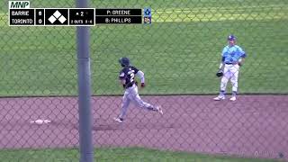 Rick Phillps first IBL HR to Put Barrie Up 6-0 over Toronto