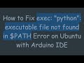 How to Fix exec: 