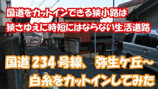 国道234号の愛宕3丁目をカットイン