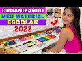 ORGANIZANDO MEU MATERIAL ESCOLAR 2022 !! VOLTA ÀS AULAS | NICOLE DUMER