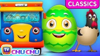 ChuChu TV Classics - Wheels On The Bus - Wonders of the World | Surprise Eggs Nursery Rhymes