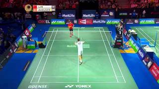 Yonex Denmark Open 2015 | Badminton QF M3–MS | Lin Dan vs Viktor Axelsen