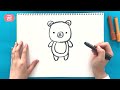 곰 그리기 l 진짜 진짜 쉬운 그림 그리기 l 동물 그리기 l how to draw a bear