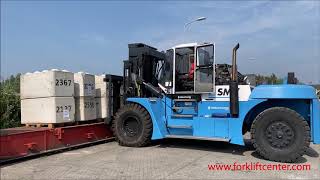 Testing of SMV 28ton Forklift which is upgraded to 32ton