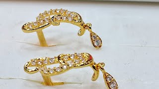 Pure 916 Gold Luxury Design Jewellery - Earrings, (BIS Hallmark, HUID)