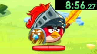 I tried speedrunning Angry Birds Epic and defeated enemies with a clever strategy