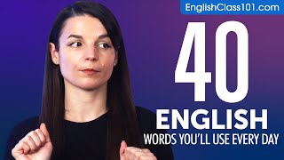 40 English Words You'll Use Every Day - Basic Vocabulary #44