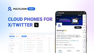 Set up cloud phones for multiple Twitter accounts in Multilogin