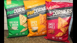 PopCorners Popped Corn Snack: Sour Cream \u0026 Onion, Spicy Queso and Sweet Chili Review