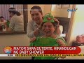 ub mayor sara duterte hinandugan ng baby shower