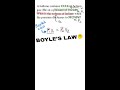 Boyle's Law #chemistry #homework #science #shorts #youtubeshorts