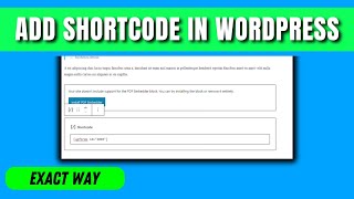 How to add shortcode in wordpress (2026)