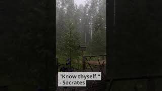 "Discover Your True Self with Socrates' Wisdom: Know Thyself" #Shorts