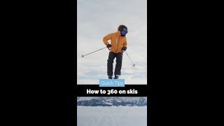 How to 360 on Skis #shorts