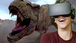 BLUE FIGHTS REXY!!! - Jurassic World: Blue | Oculus VR
