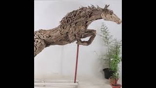 Driftwood sculptures by artist James Doran-Webb