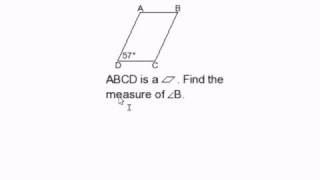 Find a Missing Angle in a Parallelogram II