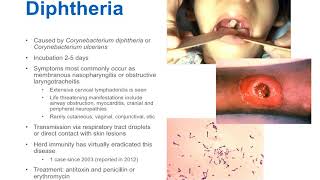 Diphtheria - Epidemiology and Treatment Approaches