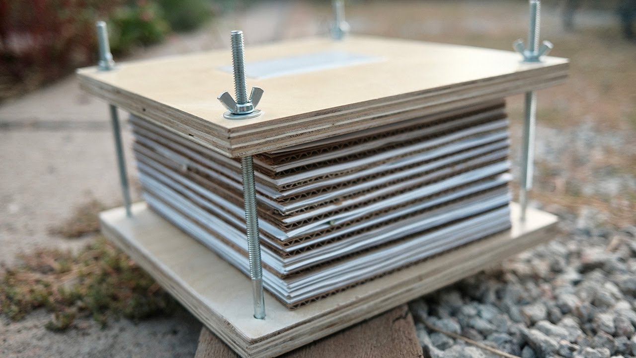 How To Make A Flower Press Youtube