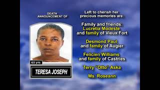 Teresa Joseph ~ Long Obituary