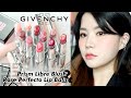 cc) GIVENCHY BEAUTY New Prism Libre Blush & Rose Perfecto Lip Balm All Color Review👑 I Luchina루치나