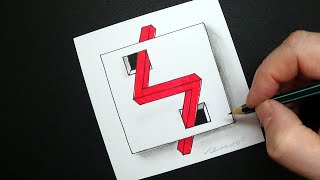 Impossible Windows 3D - Optical Illusion on Paper - Trick Art