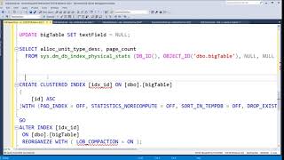 SQL Server Text data - reclaiming space