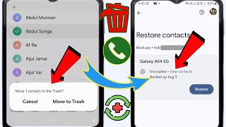 Как восстановить удаленные контакты с телефона Android 2024