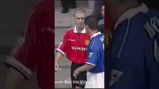 Roy Keane’s Reaction On Two Footed Tackle!! 1999😲👣
