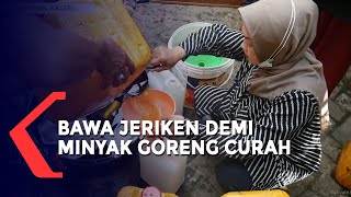 Kesulitan Masyarakat akan Minyak Goreng Masih Berlanjut, Warga Antre Bawa Jeriken Demi Migor Curah