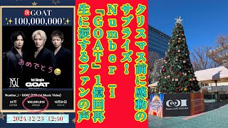 【平野紫耀】特別インタビュー!!! クリスマス前に感動のサプライズ！Number_i『GOAT』1億回再生に涙するファンの声!