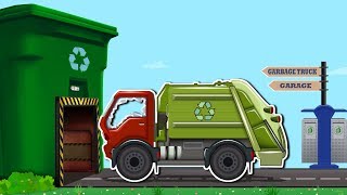 kids playtime | garbage truck | rusty vehicles | car garage for kids