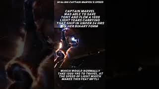 Captain Marvel vs Thor (with scaling and proofs) #shorts #marvel #captainmarvel #thor