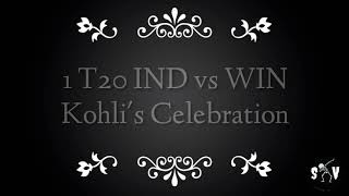 VIRAT KOHLI Celebration in 1T20 IND vs WI 2019