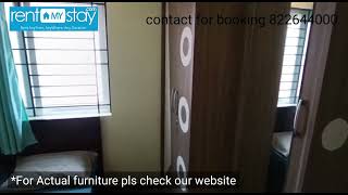 1BHK Fully Furnished flat for rent in BTM Layout|NO BROKERAGE|RENTMYSTAY