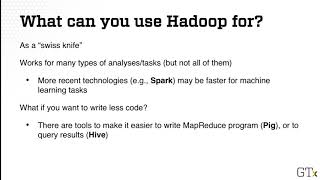 CSE6242 wk6 1 5 when how to try hadoop