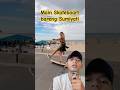 MAIN SKATEBOARD DI PANTAI⁉️😱 #shortvideo #fun #comedy #funny #skateboarding