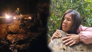 Hoang asked the police to find Kim, Kim used all her strength to escape from the cave.