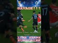 Benfica 5 - 1 Club Brugge | Savage Agg 7 - 1 #football #shorts