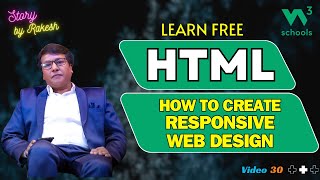 HTML Masterclass for Beginners 2024: How to create Responsive Web Design | Story By Rakesh