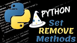 Amazing Python Set Remove Methods! | Remove | Discard | Pop | Clear | Del