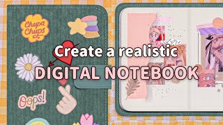 (eng) How to make a digital notebook + start a journal ☁️ iPad 8 | Indonesia 🇮🇩