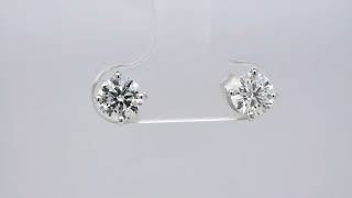 1.40 ct. tw. Labgrown diamond classic solitaire earrings - Orogem Jewelers