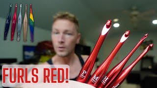 Furls RED Crochet Hooks! Unboxing, Review, and Comparison!