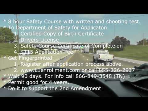 Handgun Carry Permit in Tennessee - My Application Experience Handgun Carry Permit in Tennessee - My Application Experience