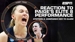 Stephen A. compares Paige Bueckers to Caitlin Clark after Elite 8 performance |