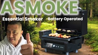 ASMOKE Easential Pellet Smoker - Battery Operated