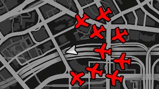 Runner VS 20 Jets | GTA 5 Kamikaze Manhunt