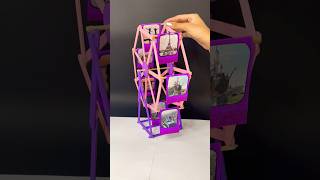 Ferris Wheel with popsicle sticks 💡💖 #shorts #diy #crafts #art #artist #tutorial #craft