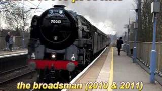 70013 Oliver Cromwell on the Broadsman (2010 \u0026 2011 footage)